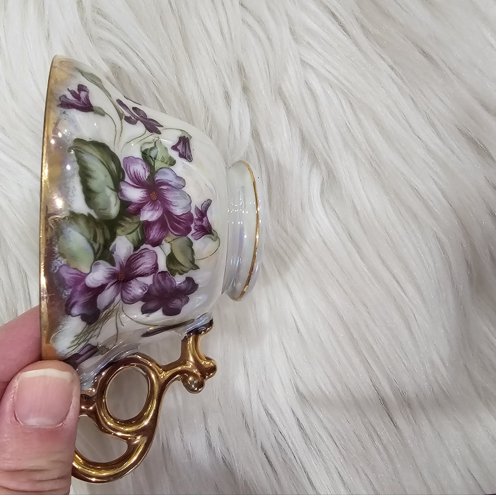 Royal Sealy China vintage antique  teacup and saucer - Picture 9 of 11